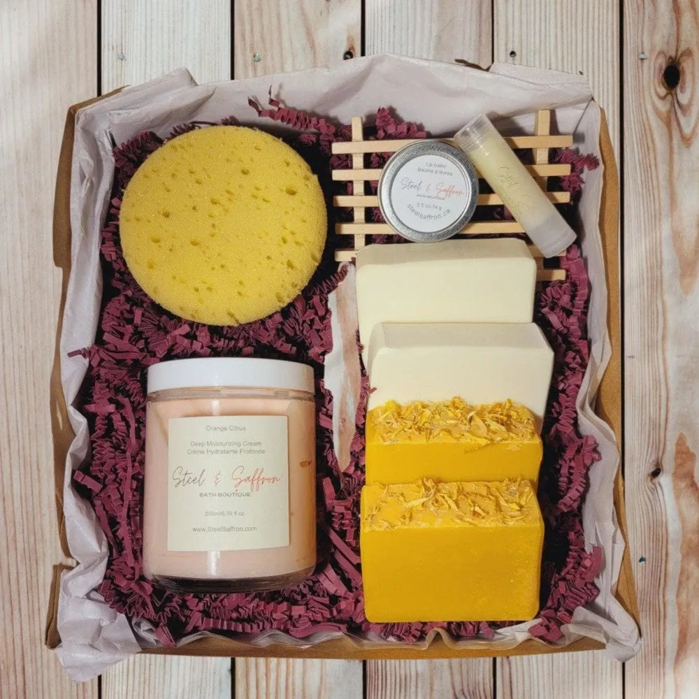 9 Piece - Natural Moisturizing Cream   Natural Soap Bath Gift Sets