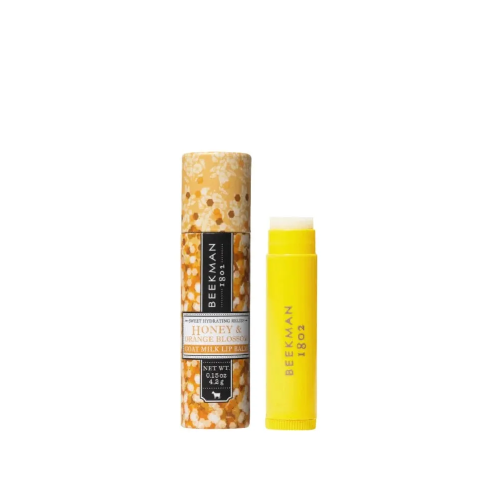 BEEKMAN Goatmilk Lip Balm - Honey & Orange Blossom