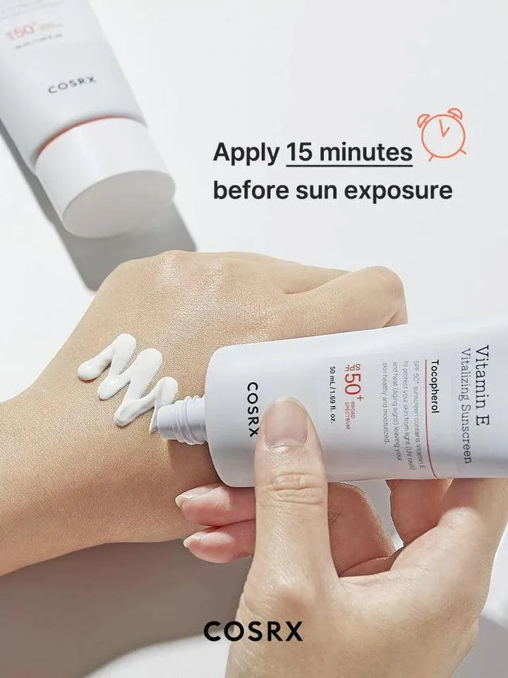 COSRX - Vitamin E Vitalizing Sunscreen SPF 50  - 50ml