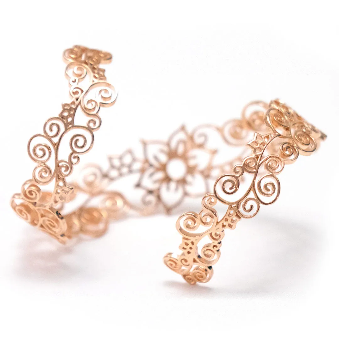 Flower Arm Cuff Bracelet