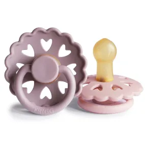 FRIGG FAIRYTALE PACIFIER 2 PACK | TWILIGHT MAUVE/PRIMROSE