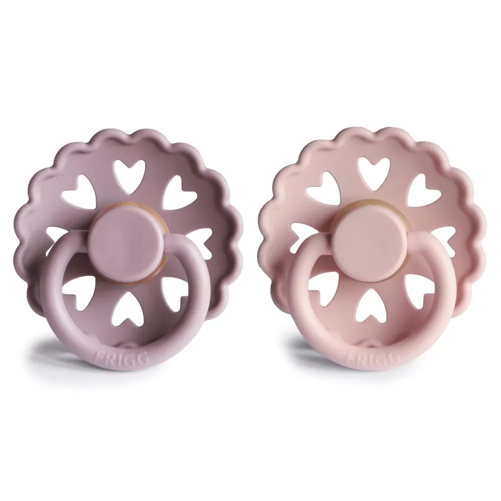 FRIGG FAIRYTALE PACIFIER 2 PACK | TWILIGHT MAUVE/PRIMROSE