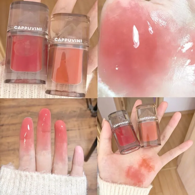 Ice Mountain Lip Gloss Mirror Transparent Lip Oil Crystal Jelly Lip Glaze Long Lasting Moisturizing Liquid Lipstick Lip Cosmetic