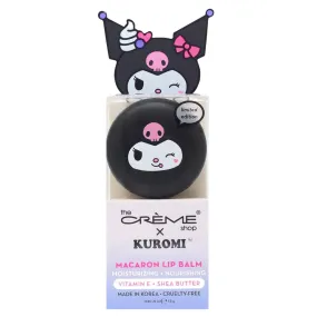 Kuromi Macaron Lip Balm - Blueberry Smoothie Flavored (1 unit)