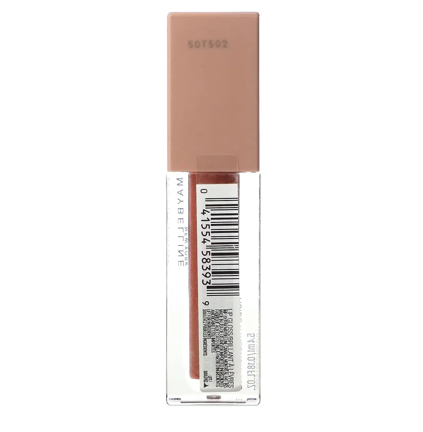 MAYBELLINE LIFTER GLOSS LIP GLOSS MAKEUP WITH HYALURONIC ACID -TOPAZ 009