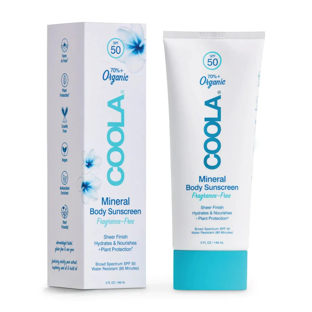 Mineral Body Organic Sunscreen Lotion SPF 50 - Fragrance-Free