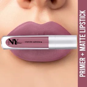 NY Bae Confessions of a Lip-a-holic Liquid Lipstick | Primer   Matte | Nude Pink | Long Lasting-Her Wonderland 7 (4.5 ml)