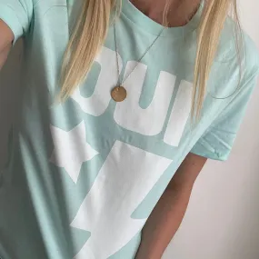 OUI Aqua vintage tee (sample)
