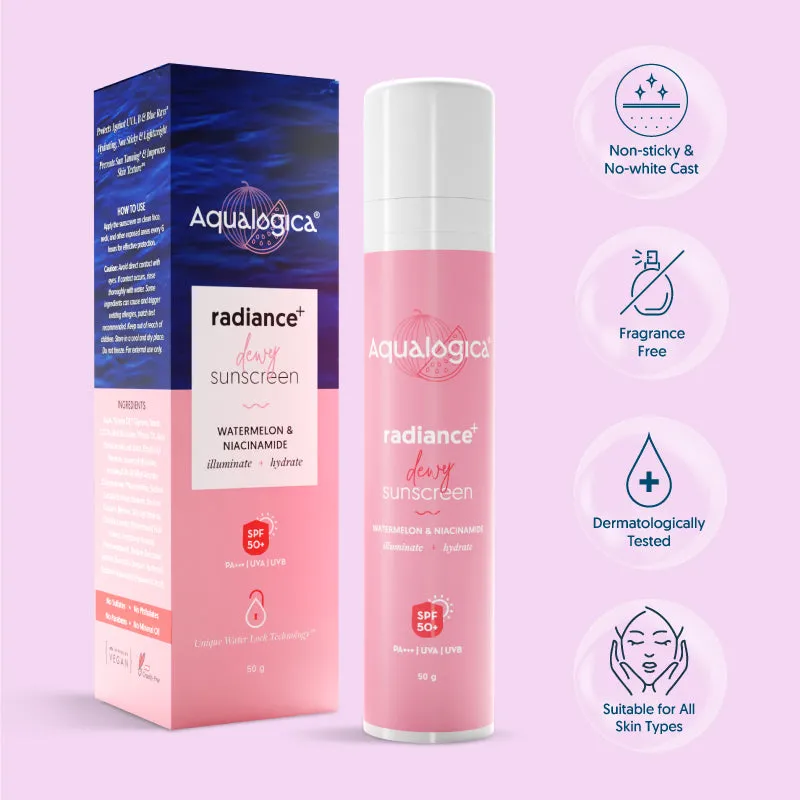 Radiance  Dewy Sunscreen- 50g (Pack of 2)