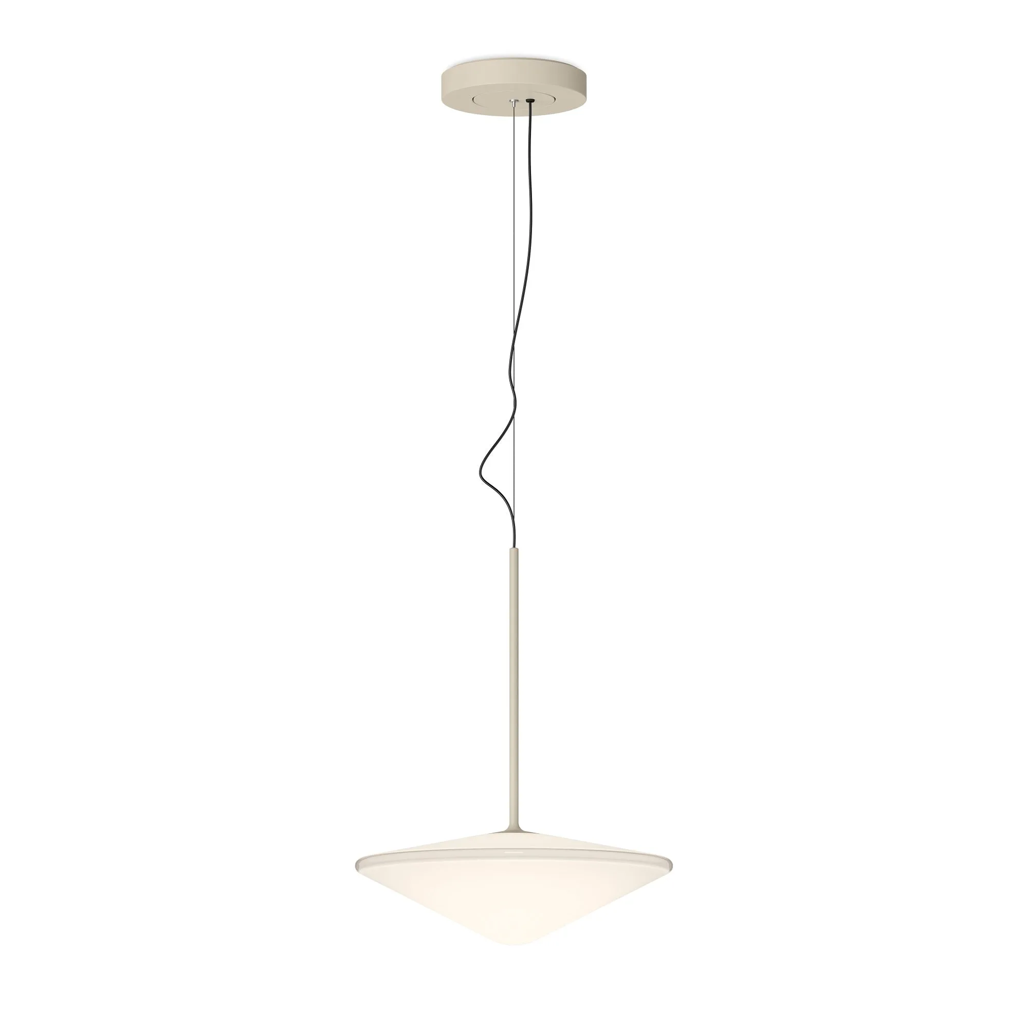 Tempo Single Pendant Matt Cream Lacquer Large 5780