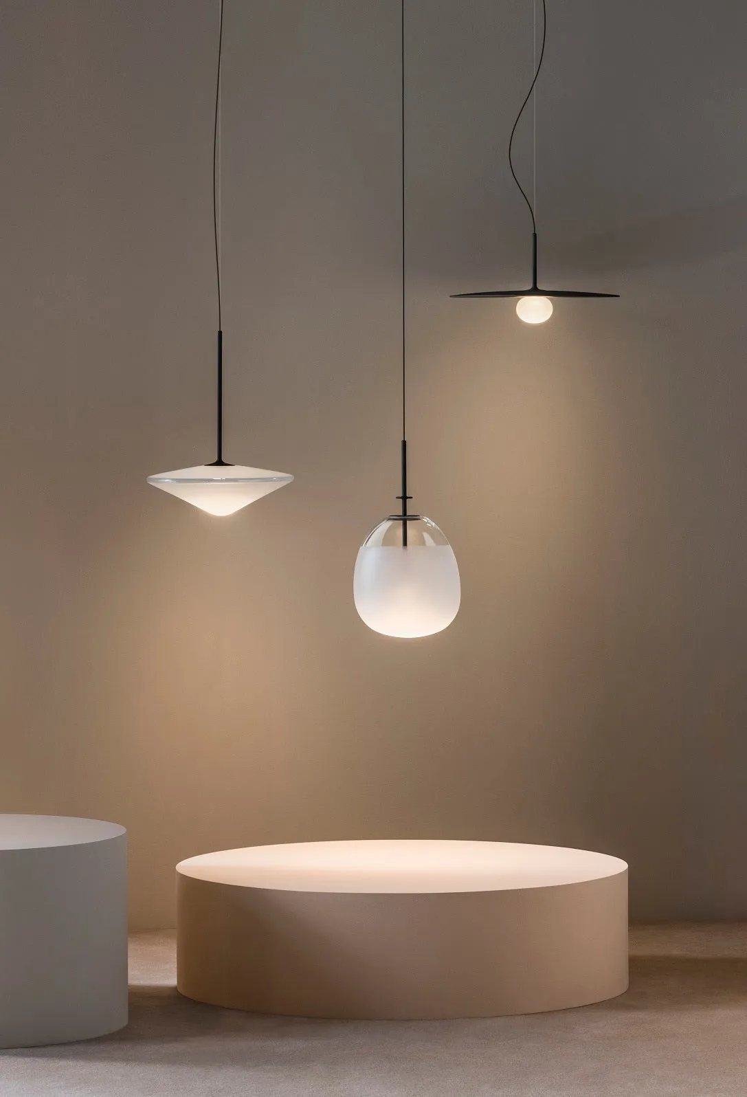 Tempo Single Pendant Matt Cream Lacquer Large 5780