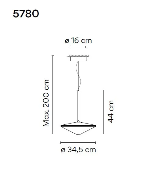 Tempo Single Pendant Matt Cream Lacquer Large 5780